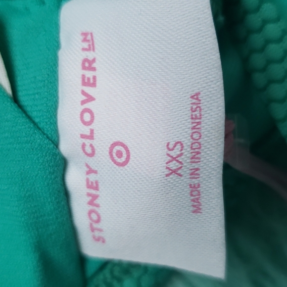 NWT Stoney Clover Lane women's green cheeky high-leg one piece swimsuit - Picture 12 of 12